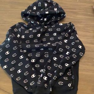 Champion SM logo hoodie black